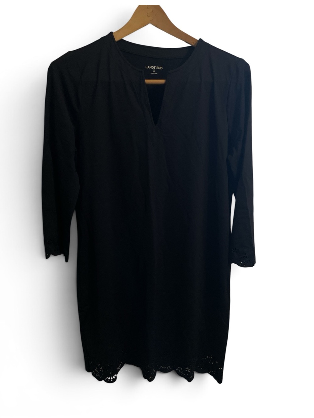 F6-  black dress lands end small sm s